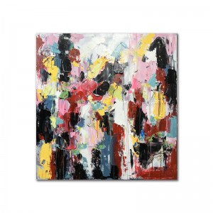 Εργοστάσιο χονδρικής πολύχρωμο κοστούμι χειροποίητο ακρυλικό ζωγραφική τοίχο διακόσμηση αφηρημένο έργο τέχνης καμβά πετρέλαιο για σαλόνι